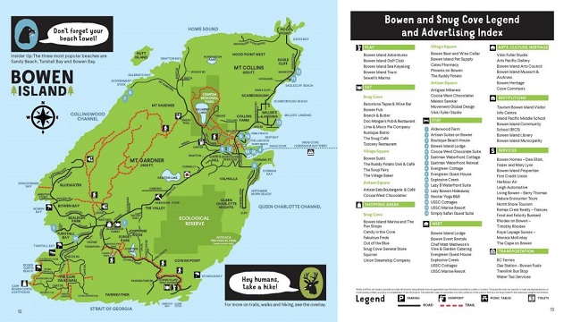 Bowen island map
